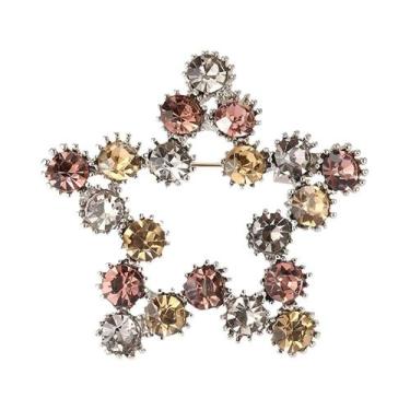 Imagem de Broches De Estrela Cadente Com Franjas De Strass Unissex Para Mulheres