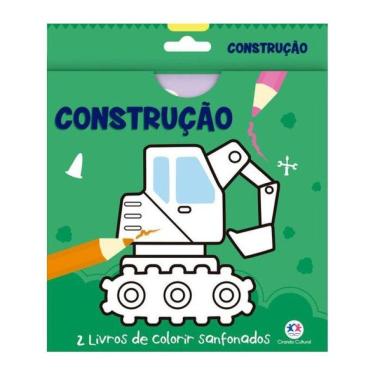 Imagem de Construção - 2 Livros De Colorir Sanfonados