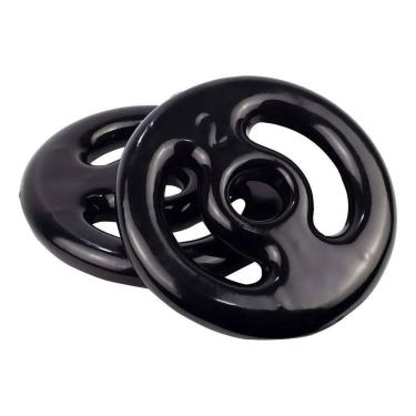 Imagem de 2X Kit Anilha Emborrachada 2X2Kg Peso De Academia P/Halter