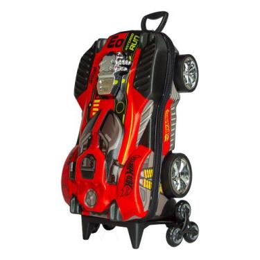 Imagem de Mochila Escolar 3D HotWheels Carrinho Dune A Soar Rodinha Tripla (NOVO