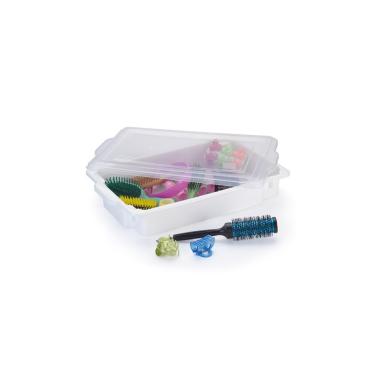 Imagem de Caixa Organizadora Plástico Empilhável Com Tampa 6 Litros