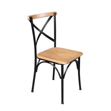 Imagem de Cadeira De Jantar Industrial Paris Base Alumínio - Natural - Bege