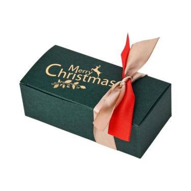 Imagem de Caixas De Presente De Natal, 10 Peças, Caixas De Papel Com Laço De Fit