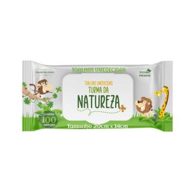Imagem de Lenço Umedecido Turma da Natureza Premium 100 Unidades