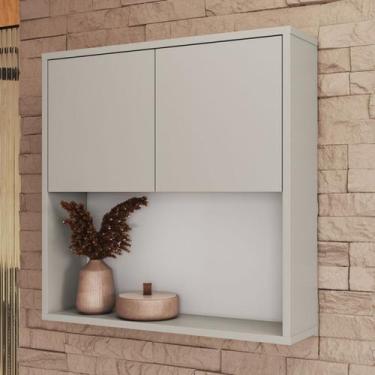 Imagem de Armário de Banheiro Aéreo 60cm com 2 Portas Budapest Art In Móveis - A