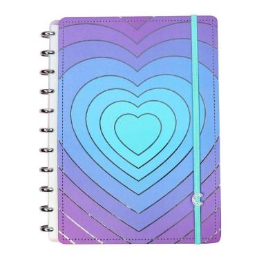 Imagem de Caderno Inteligente Grande Silver Love 80 Folhas Cigd4127 - Ci