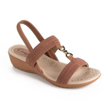 Imagem de Sandália feminina anabela baixa elástico Campesi tamanho especial CE231-Feminino