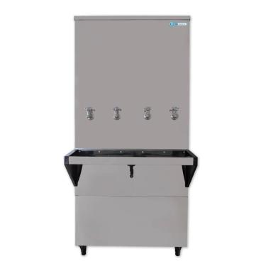 Imagem de Bebedouro Industrial de Coluna KX20-D NG 4T Água Gelada e Natural Inox 220V