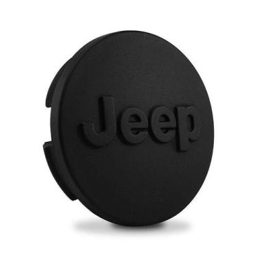 Imagem de Calota Meio Tampa Roda Jeep Renegade Compass Preto Fosco - DCAPS