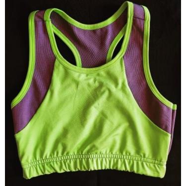 Imagem de Top Fit Nadador  Tamanho M  Cinza e Verde Limão - Comprar e Usar