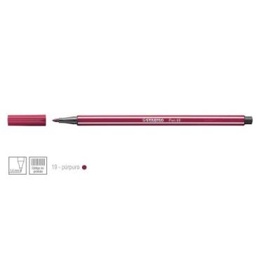Imagem de Caneta Pen 68 Cor 19 Púrpura - Stabilo