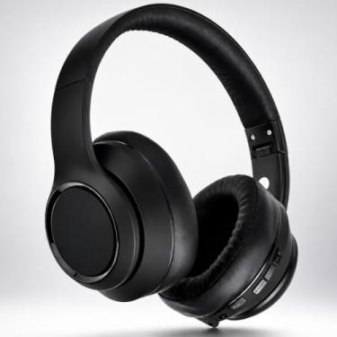 Imagem de Fone de Ouvido Bluetooth 5.3 On-ear. Cancelamento de Ruído e Regulavel para Corridas e Academia, Headphone Sem Fio com Microfone Integrado Confortavel e Dobravel Compativel com Android e IOS. (Preto)