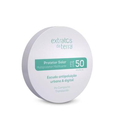 Imagem de Protetor Po Compacto TRANSLUCIDO Extratos FPS 50 12g - Extratos da Ter