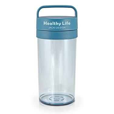 Imagem de Garrafa de Água 430ml Squeeze Academia Trabalho Cafe Cha Cor:Azul