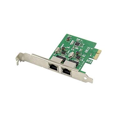Imagem de X-MEDIA Placa de rede para servidor XM-NA3820 PCI-E 2 portas Dual 10/100/1000Mbps Gigabit Ethernet PCI Express (PCIe x1), compatível com Windows 10 e Linux