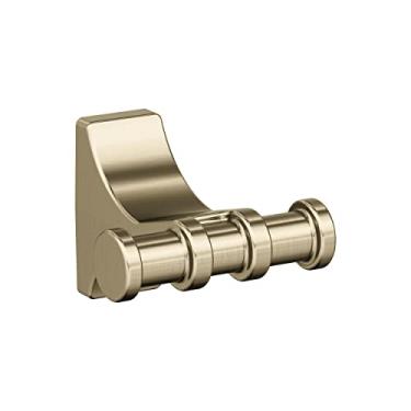 Imagem de Amerock BH36050BBZ | Gancho duplo champanhe dourado | Suporte de toalha de 75 mm de comprimento | Davenport | Gancho de toalha para banheiro | Ferragens de banheiro | Acessórios de banho