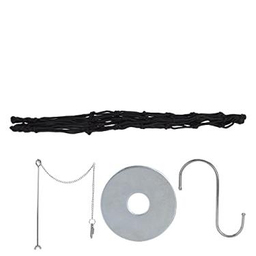 Imagem de Slow Feed Hay Net Bag Frango Veggies Net Bag Fruit Holder Galinha Alimentador Suspenso Treat Feeding Tool (preto)