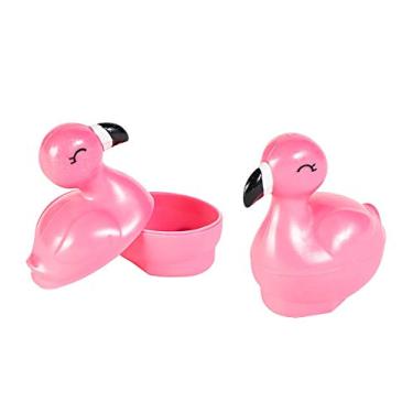 Imagem de Ovos de Páscoa de plástico em forma de flamingo rosa - Artigos de festa - 12 peças