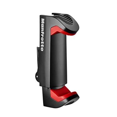 Imagem de Manfrotto Braçadeira universal para smartphone, versão Pro (MCPIXI), para mini tripé de câmera, tripé de mesa, tripé compacto, vlogging, preto