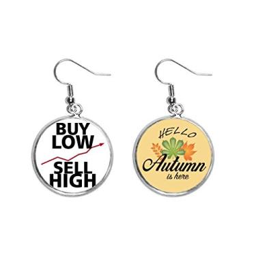 Imagem de Compre joias de brincos de folha de outono para presente Art Deco Fashion Ear Pendente