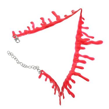 Imagem de Amosfun 1Pc Colar Decoração De Halloween Traje Colar Blush Decoração Festival Pingente Para Cão De Estimação Acessório De Colar De Simulação De Animal De Estimação Cão De