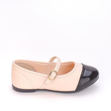 Imagem de Sapatilha Bailarina Kidy Soft Bicolor Marfim e Preto