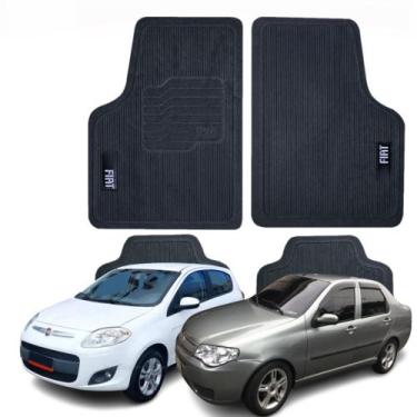 Imagem de Tapete PVC Antiderrapante 4 Peças Bordado 500 Palio Siena Strada Weeke