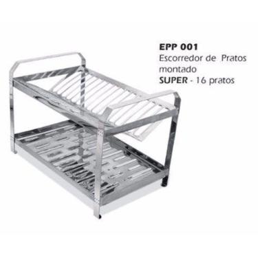 Imagem de Escorredor INOX Montado Dinox 16 Pratos EPP001