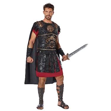 Imagem de California Costumes guerreiro romano masculino, Preto, Plus