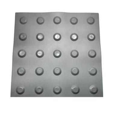 Imagem de Piso Tátil PVC 25x25cm Alerta - Dupla Face - 10 Peças - WAT Acessibili