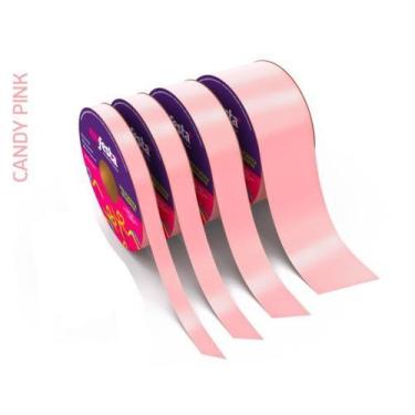 Imagem de Rolo Fita Lisa Candy Pink - 15mm x 50m - EmFesta - Bela Industria e Co