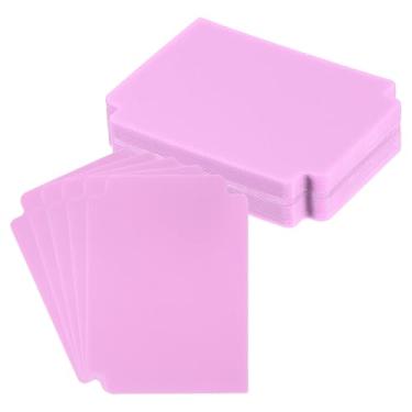 Imagem de PATIKIL Divisores de cartões colecionáveis 9,4 x 7 cm, pacote com 50 divisórias de páginas de plástico, separadores de cartas de baralho para jogos, cartas de baralho, esportes, escritório, reuniões,
