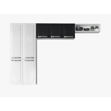 Imagem de Cozinha Compacta 3 Peças Aço Rose 07 Portas - Rede Móveis