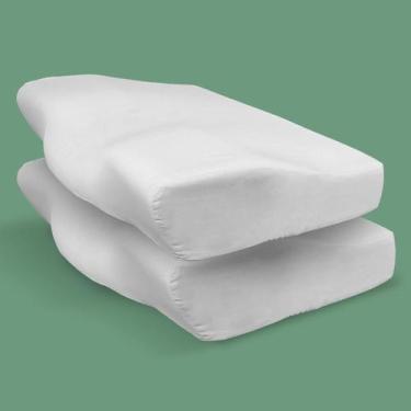 Imagem de 2 Travesseiro Cervical Ortopédico Espuma Memory Foam Comfort Nasa - Co