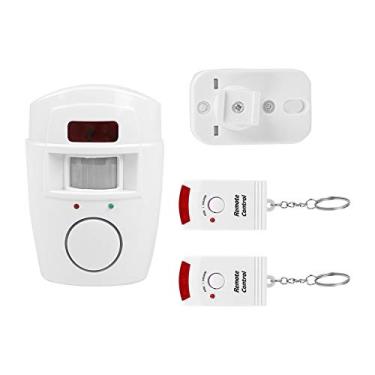 Imagem de Alarme infravermelho, alarme com sensor de movimento interno, controle remoto de sirene sem sistema anti-roubo detector de fio operado para casa, galpão e garagem