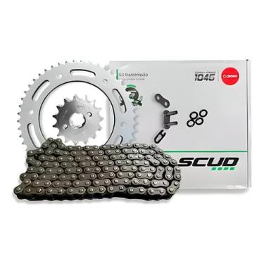 Imagem de Kit Relação Com Retentor Bros 160 150 Xre 190 Aço 1045 Scud