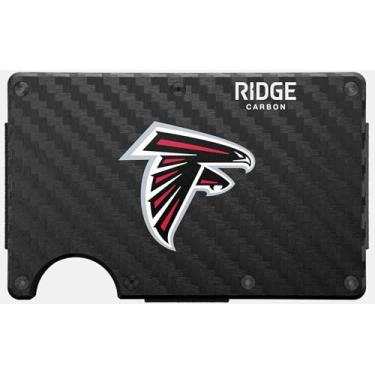 Imagem de The Ridge NFL Edition, carteira masculina minimalista de metal de alumínio – bloqueio RFID, elástico, bolso frontal fino para cartão de crédito com alça para dinheiro e um clipe de dinheiro adicional