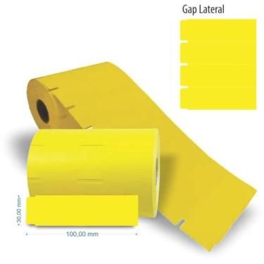 Imagem de Etiqueta para Marcação Friso Gôndola 100X30MM com 1000 Unidades - Gres