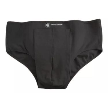 Imagem de Cueca Para Hérnia Inguinal Dupla Ortocenter Cor Preta, Preta, GG
