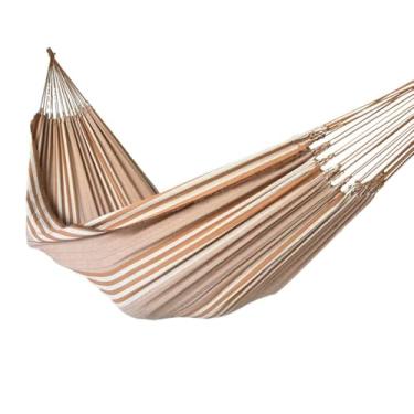 Imagem de Rede De Dormir Descanso Casal Jeans (CARAMELO LISTRADA)