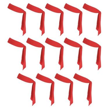 Imagem de PATIKIL Tiaras de cabeça, 14 peças, faixa de cabeça de karatê Ninja ajustável, esportiva, com absorção de suor, para treino para homens e mulheres, corrida, tênis, ioga, vermelho brilhante