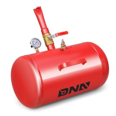 Imagem de DNA MOTORING Bomba de inflação de pneu Blaster de pneu de 10 galões com contas para assento Blaster inflador de pneu carro caminhão trator ATV tanque ferramenta de assento resistente com medidor de