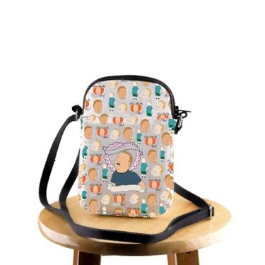 Imagem de JYTAPP Bolsa tiracolo King Hill com desenho animado That's My Wallet I Don't Know You, bolsa de viagem com citação Bobby, Bege, One Size
