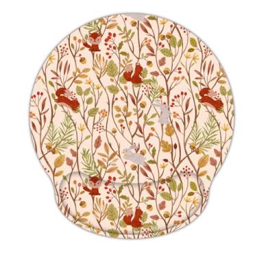 Imagem de AORTDES Mouse pad para jogos para laptop com suporte para descanso de pulso, tapete de mouse ergonômico de espuma de memória, base de borracha antiderrapante, almofada de mesa de trabalho para