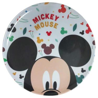 Imagem de Prato Raso Infantil Disney Mickey Meninos Melamine 20Cm - Yangzi