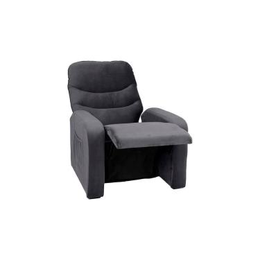 Imagem de Poltrona Do Papai Reclinável Confortavél Punto Matrix Veludo Cinza