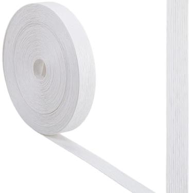Imagem de CRASPIRE Cana de tecelagem de vime de 10,94 metros de rolo de 12 camadas de fios de papel plano de 1,5 cm barbante branco para decoração de cozinha doméstica, artesanato, decoração, cesta, cama
