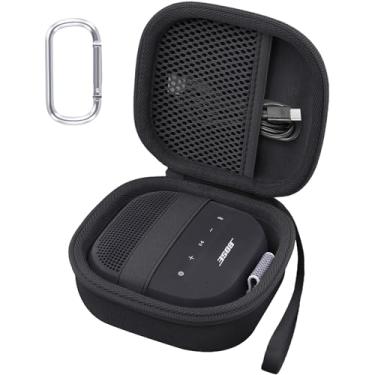 Imagem de Aenllosi Capa para alto-falante Bose SoundLink Micro Bluetooth 2ª geração, organizador de armazenamento de alto-falante Bose, preto (apenas capa)