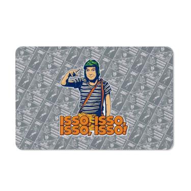 Imagem de Tapete de Tecido Licenciado CHAVES - Isso, Isso, Isso - cinza