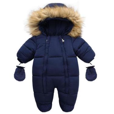Imagem de Jaqueta Snowsuit CYTAFE Baby Down, macacão com capuz, azul 6-12M